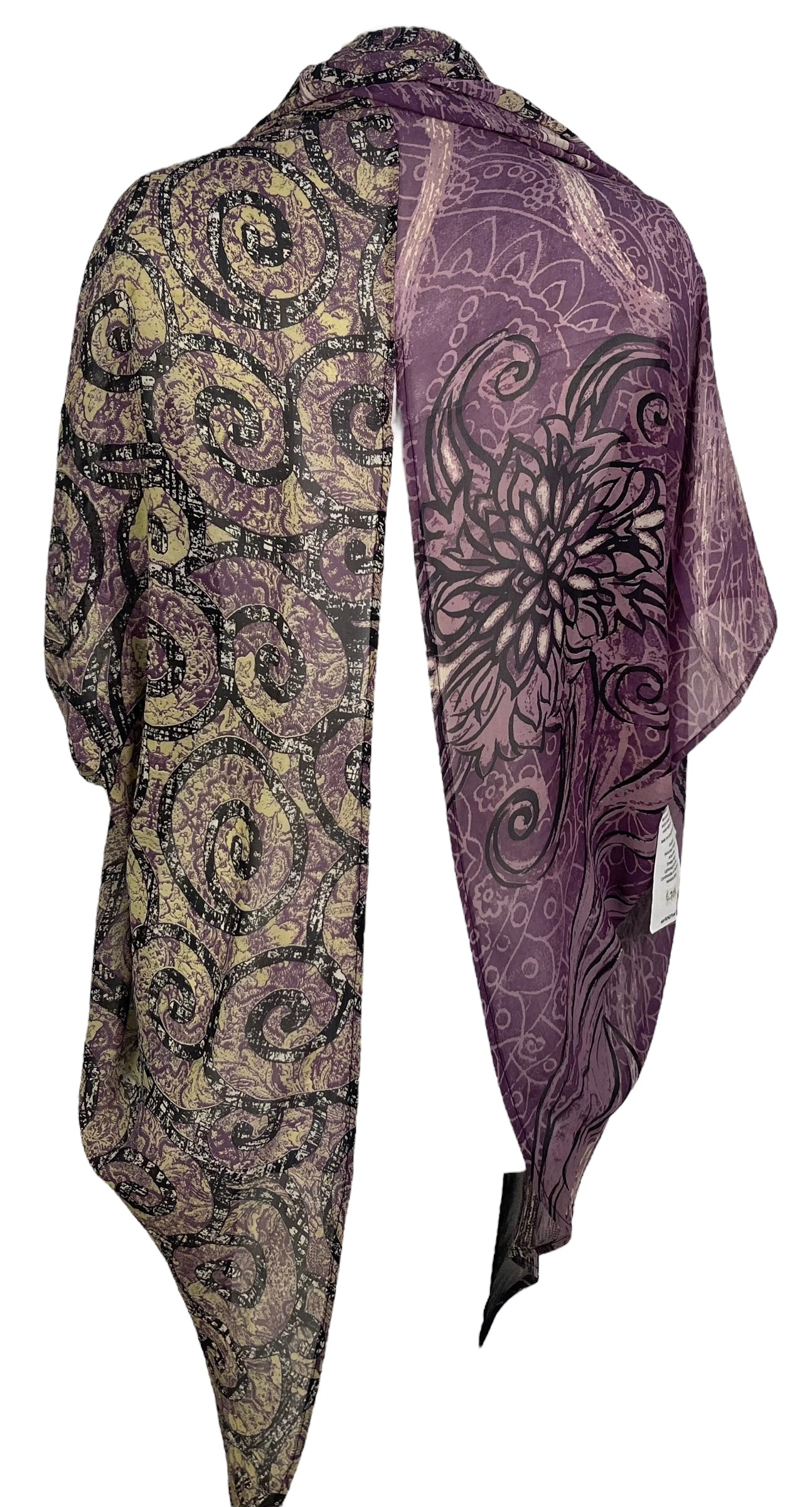 PRG7094 Sheer Avatar Pure Silk Cardigan - Velora