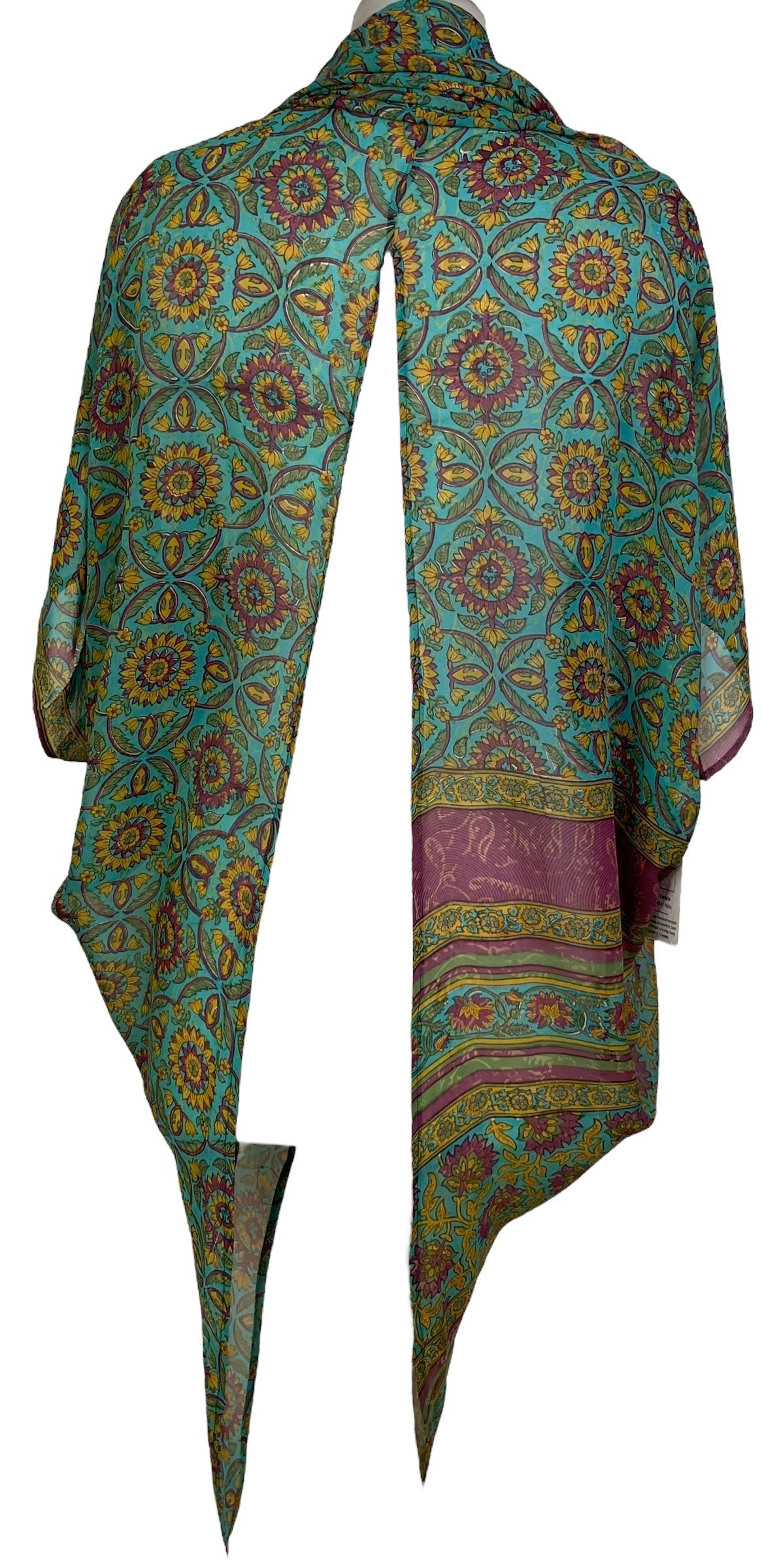 PRG7062 Sheer Avatar Pure Silk Cardigan - Velora
