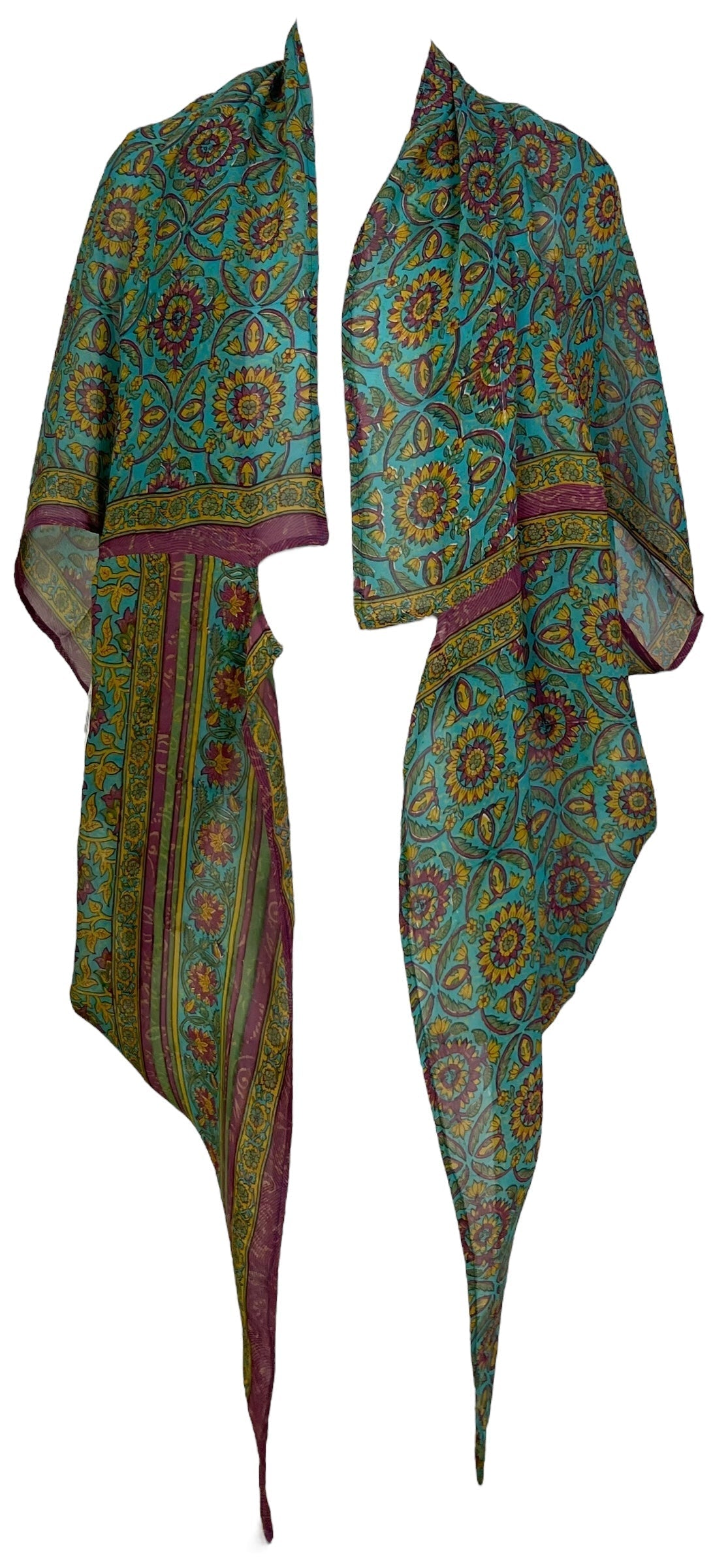 PRG7062 Sheer Avatar Pure Silk Cardigan - Velora
