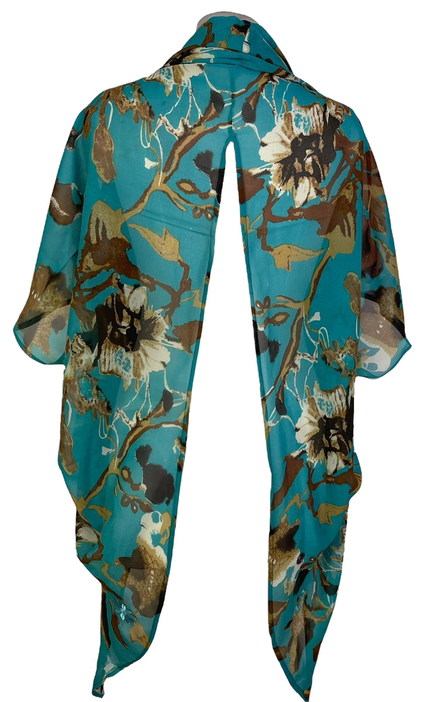 PRG7058 Sheer Avatar Pure Silk Cardigan - Velora