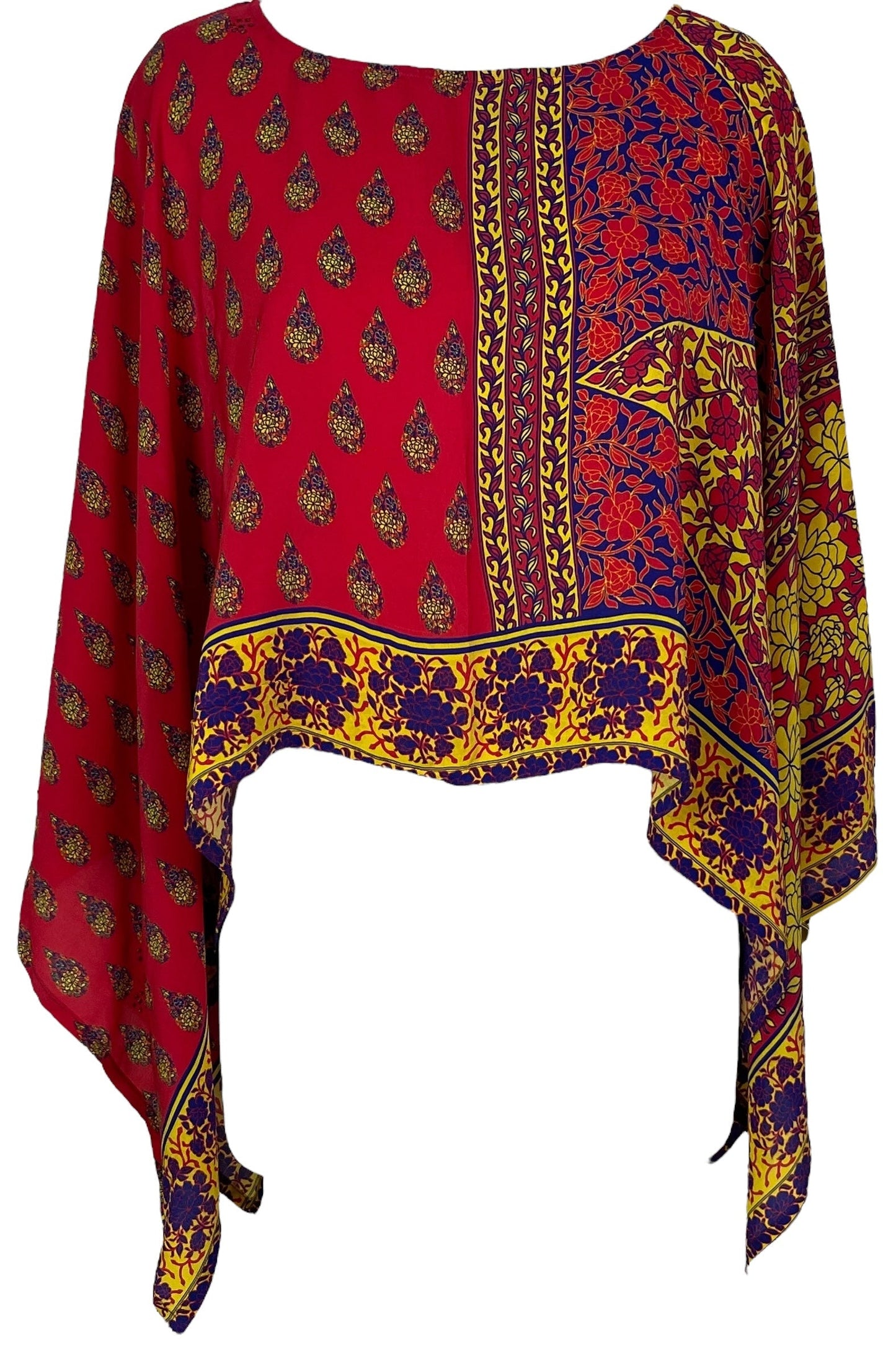 PRC6944 Avatar Pure Silk Capelet Poncho - Velora
