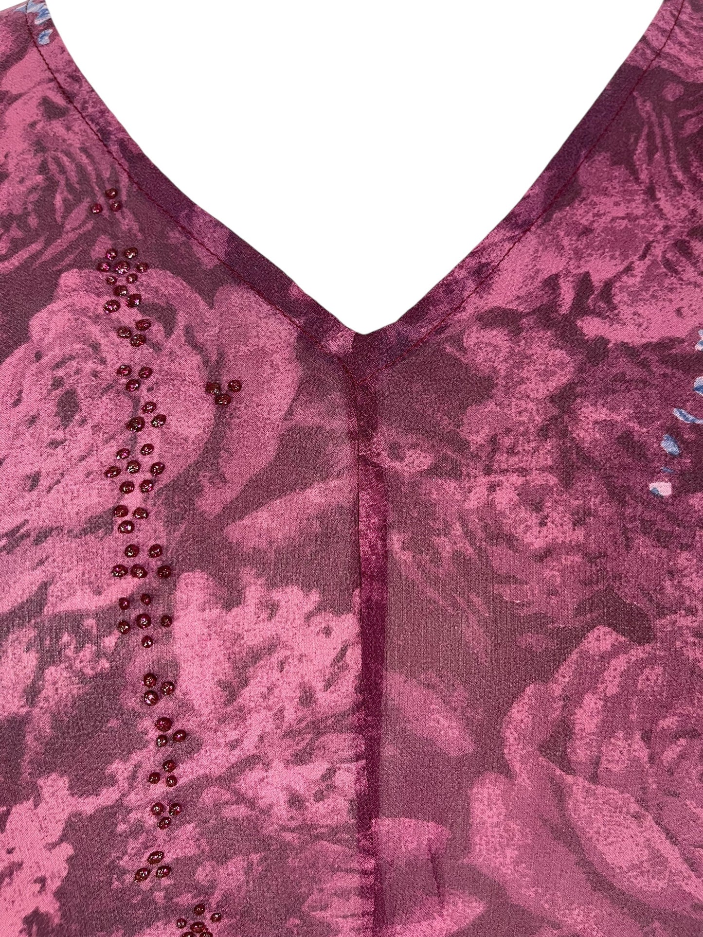 PRG7272 Sheer Avatar Pure Silk Waterfall Top - Velora