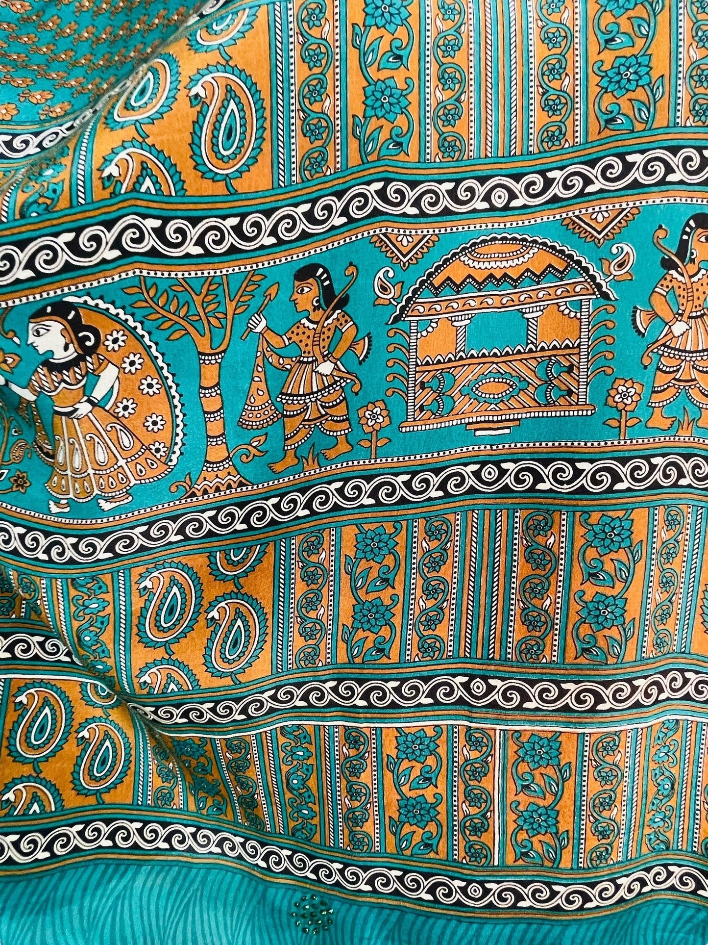 PRC7612 Avatar Pure Silk Long Tunic with Side Ties - Velora