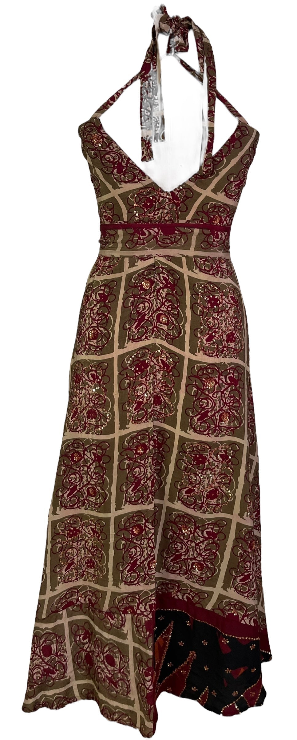 PRC7229 Avatar Pure Silk Maxi Dress with Belt - Velora