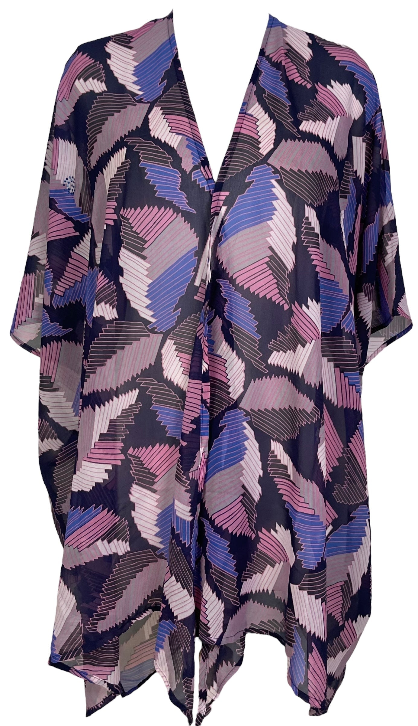 PRG7044 Sheer Avatar Pure Silk Cardigan - Velora
