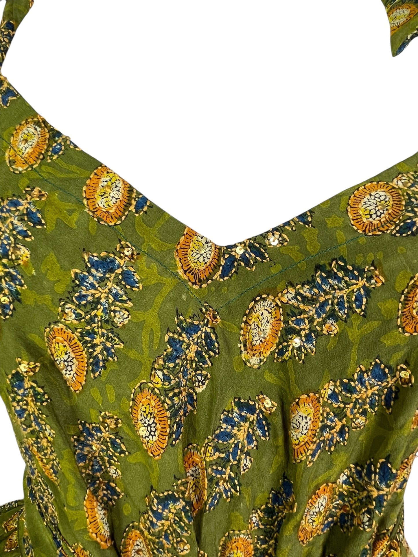 PRC7759 Avatar Pure Silk Maxi Dress with Belt - Velora
