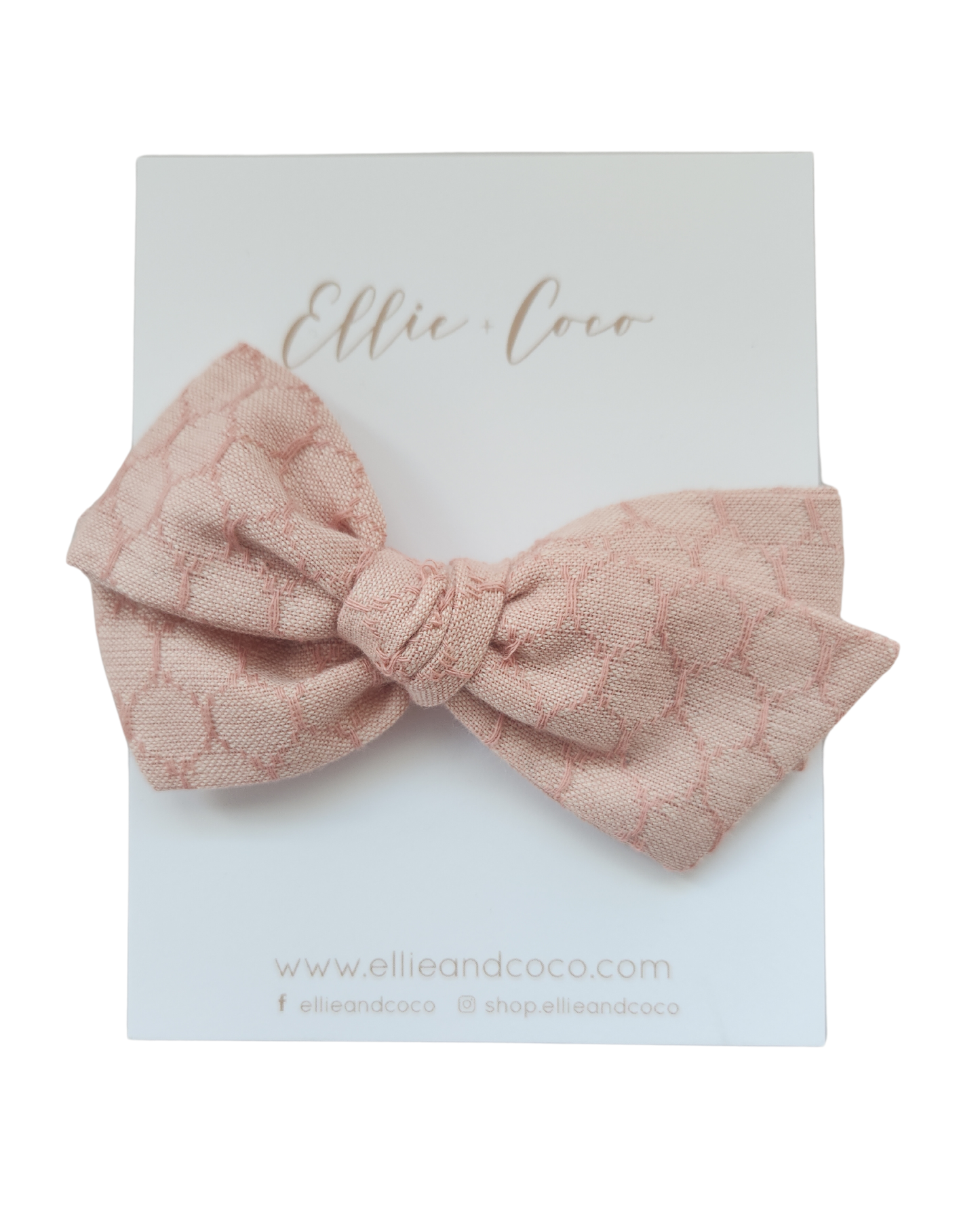 Pink Honeycomb Oversize Bow - Velora Luxury Fashion