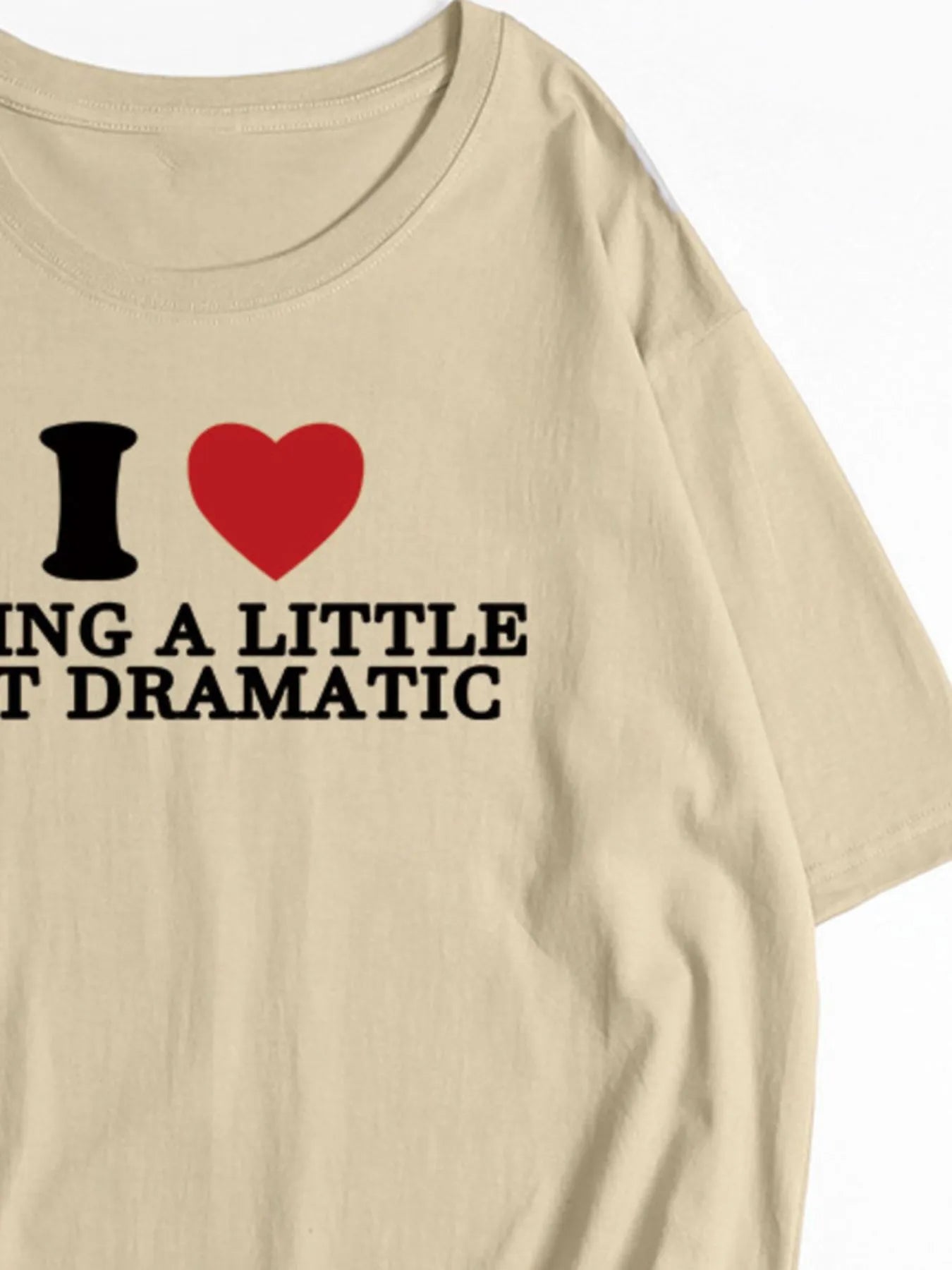 Plus Size Letter Graphic Round Neck Short Sleeve T-Shirt - Velora Luxury Fashion