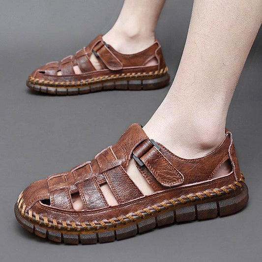Plus Size Men's Beach Sandals Retro Hollow Out EX-STOCK Canada