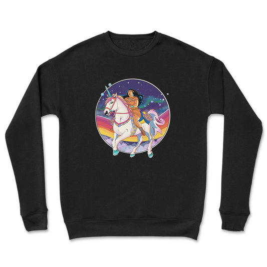 Rainbow Unicorn Woman Crewneck Red Rebel Armour