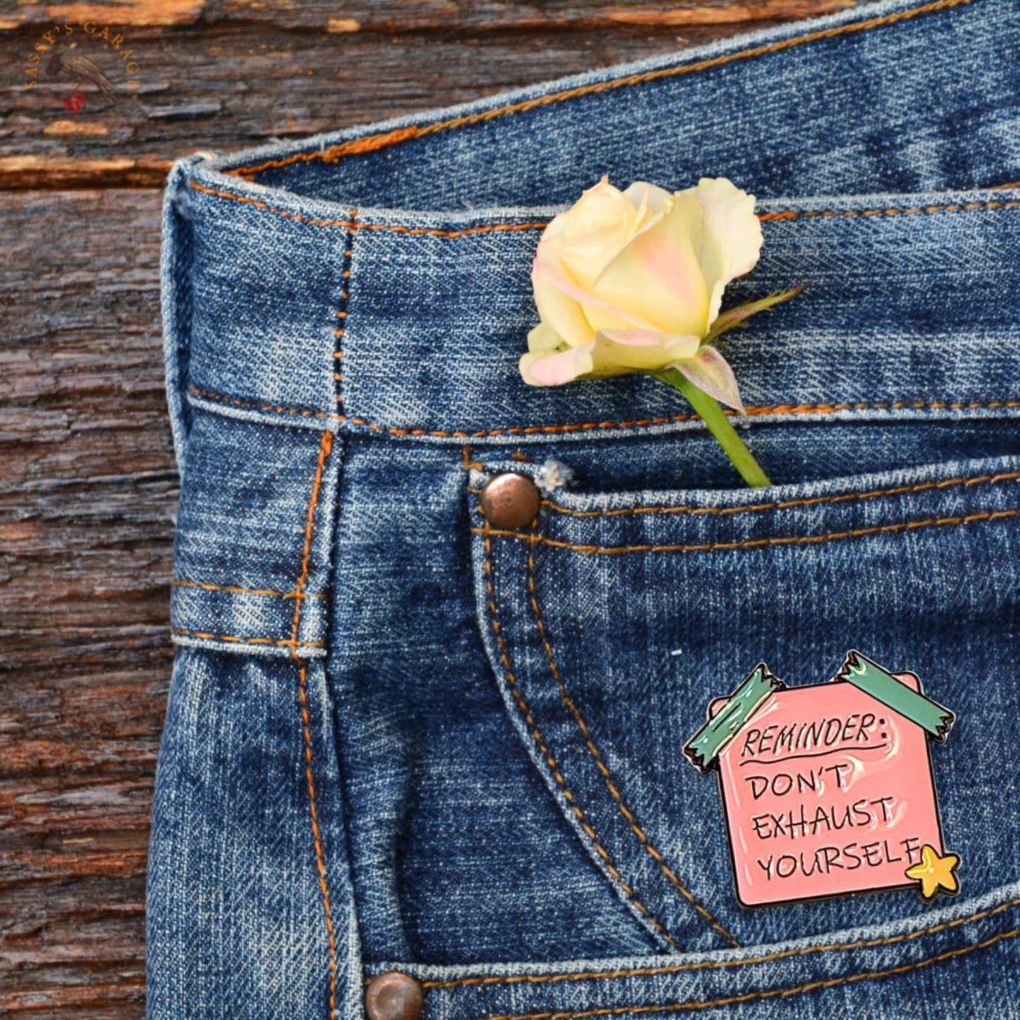 Reminder: Don't Exhaust Yourself | Collectible Pin - Velora