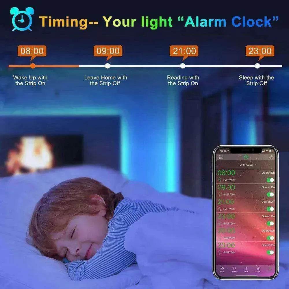 Remote Color Changing Led Strip Lights 5050 RGB Bluetooth Room Light - Velora
