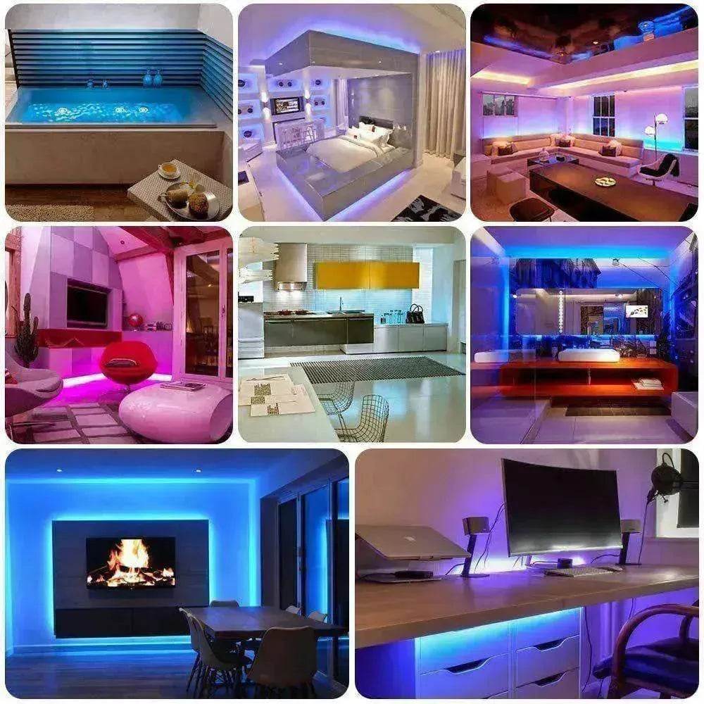 Remote Color Changing Led Strip Lights 5050 RGB Bluetooth Room Light - Velora