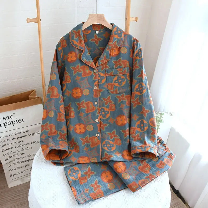 Retro New Pure Cotton Pajamas For Women EX-STOCK Canada