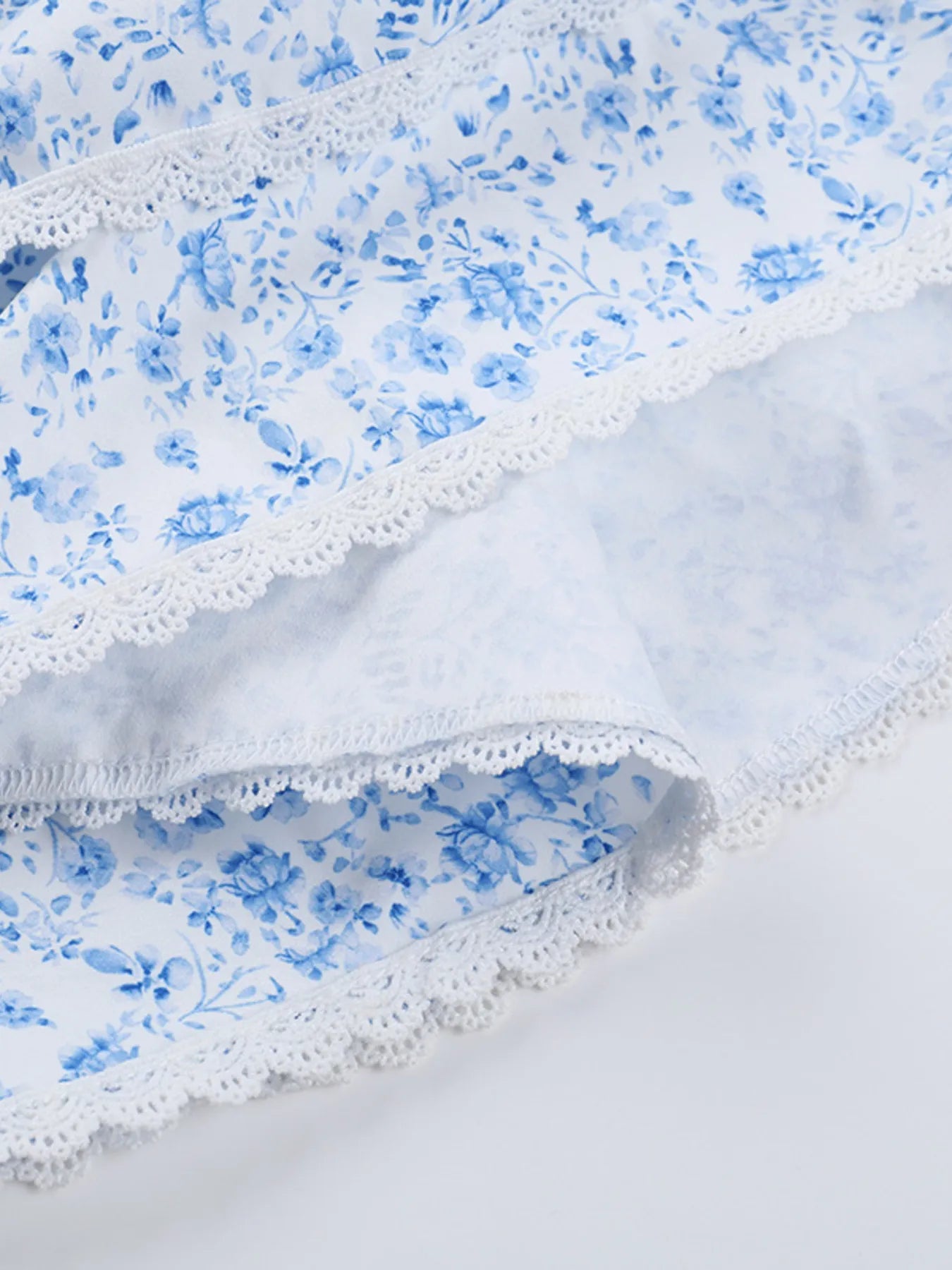 Ruffled Layered Floral Tube Mini Dress - Velora Luxury Fashion