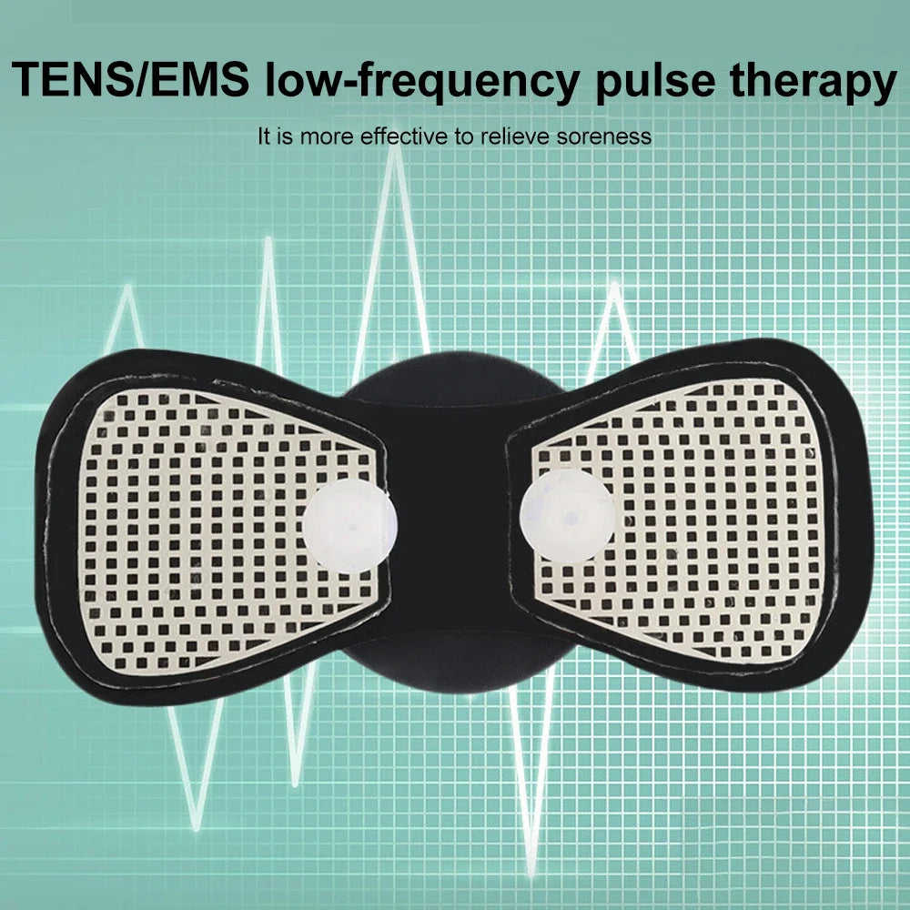EMS Neck Massager Mini Cervical Back Muscle Pain Relief Patch Massageador Stimulator Mat Portable Leg Body Health Care Tool Velora