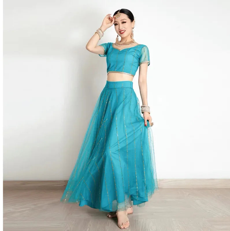 Traditional Indian Clothing Pakistani Sari Women's Elegant Dress Party Cosplay Dance Dress Stage Dress Velora