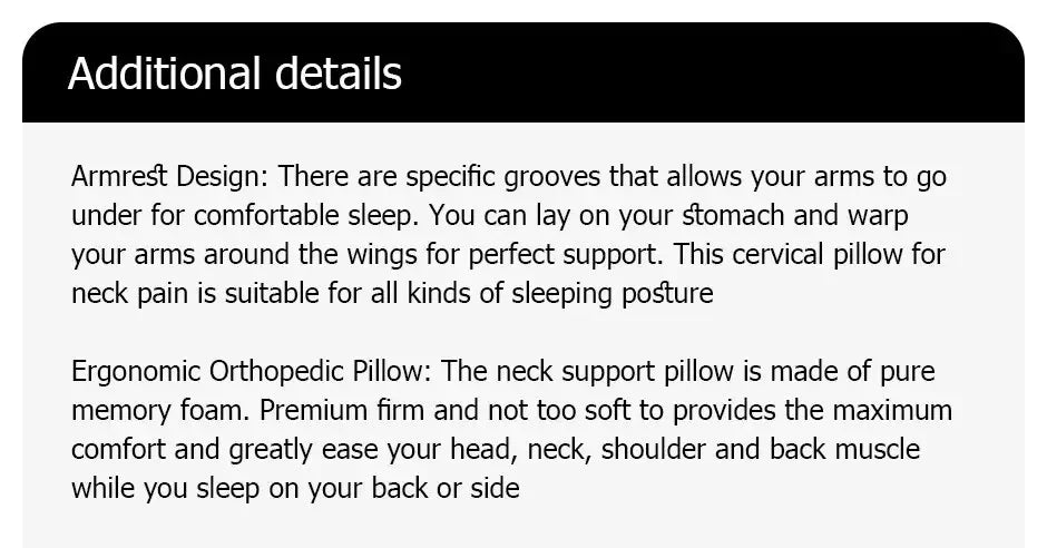 Sleep Memory Neck Pillow Butterfly Slow Rebound Comfortable Memory Foam Sleep Pillow Cervical Orthopedic Neck Massage Bed Pillow Velora