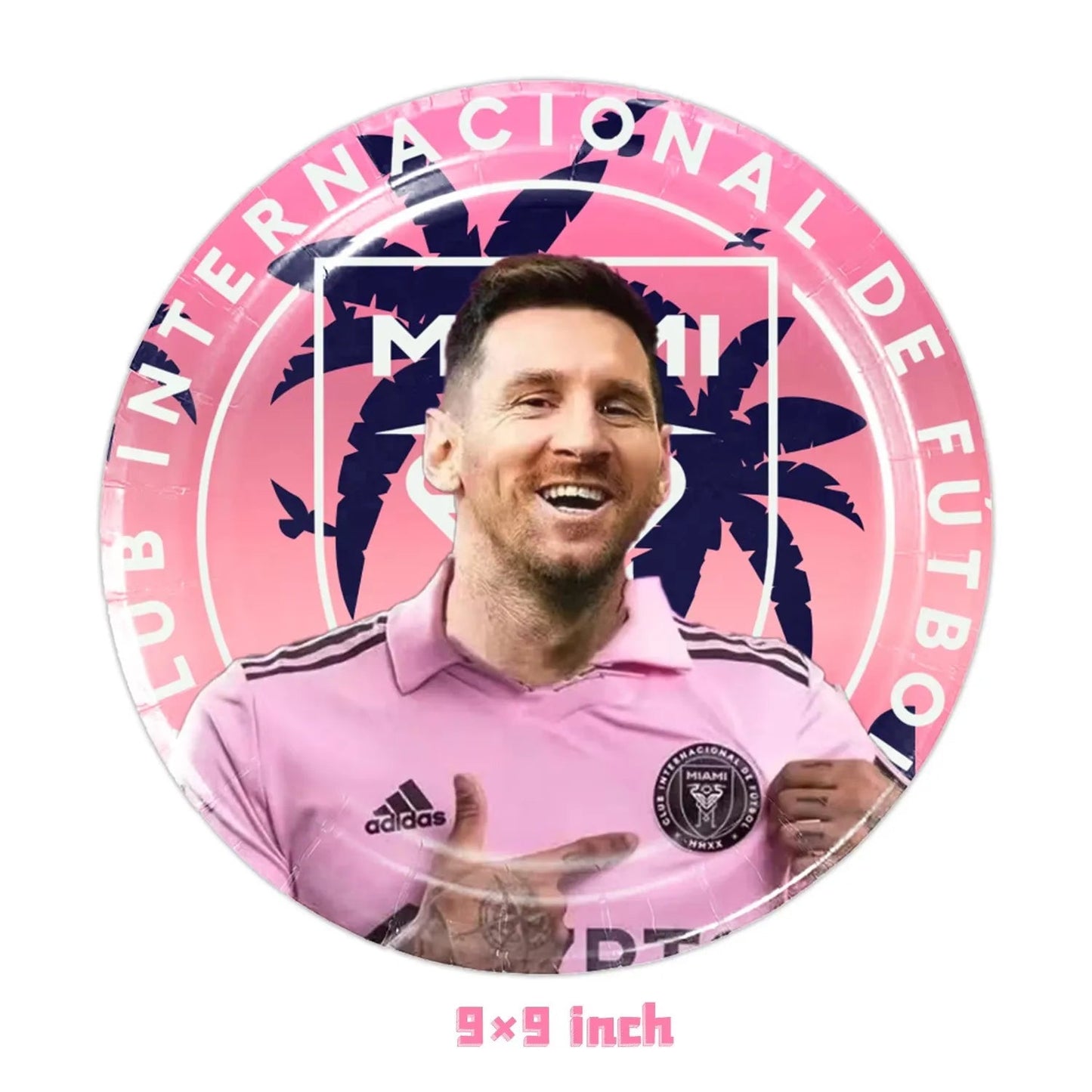 Soccer Club Stars AMessi Birthday Decor Football Disposable Tableware Set Tablecloth Balloons Plate Boy Girl Kids Party Supplies - Velora