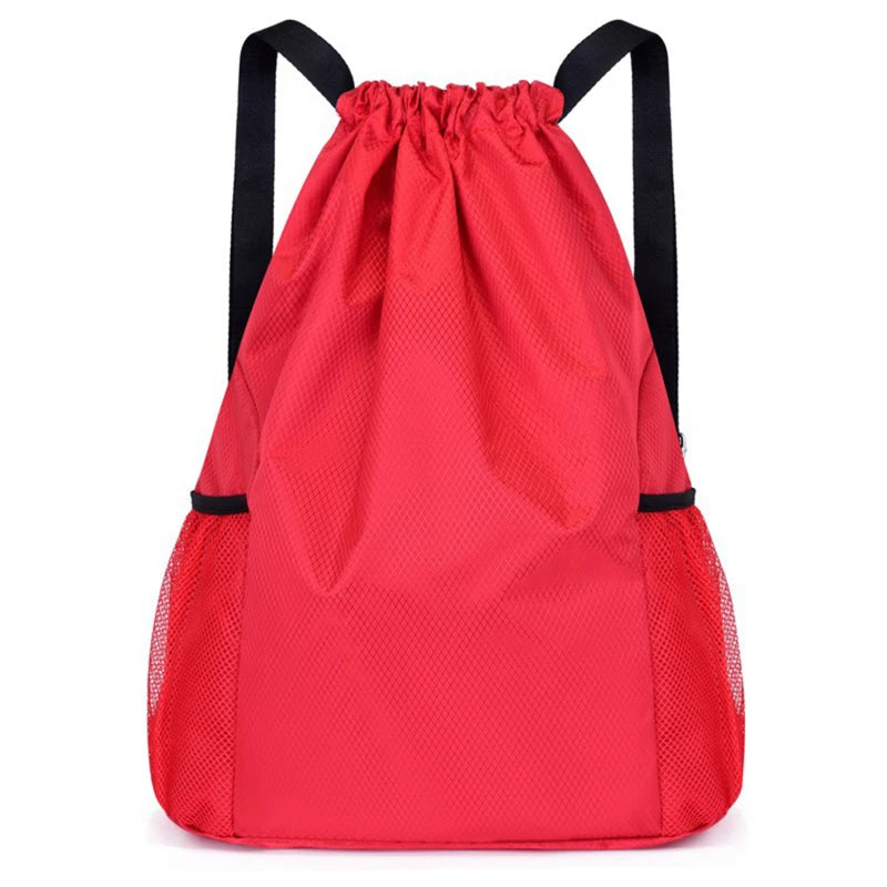 Sports Drawstring Backpack Sport Fitness Travel Outdoor Sackpack Women And Men Large Capacity Gym Swim Beach Bags Basketball Bag - Velora