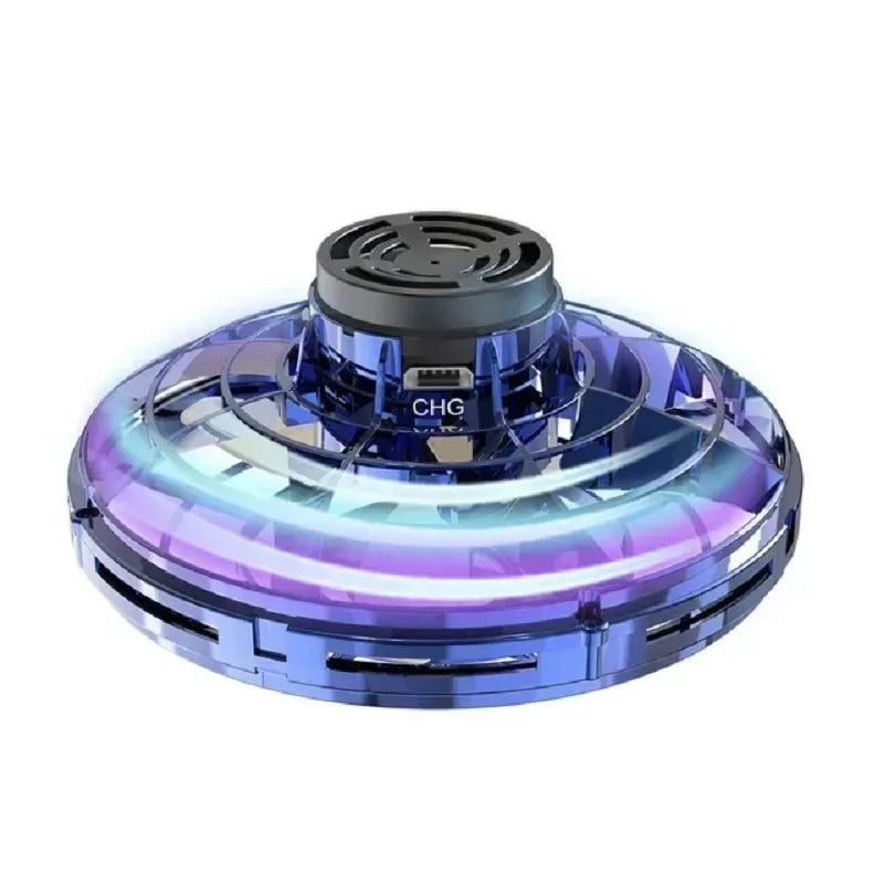 Flying Helicopter Spinner Fingertip Upgrade Flight Gyro Flyorb Hover Ball Mini Drone Aircraft Toy LED UFO Type Toy Kid Gift Velora
