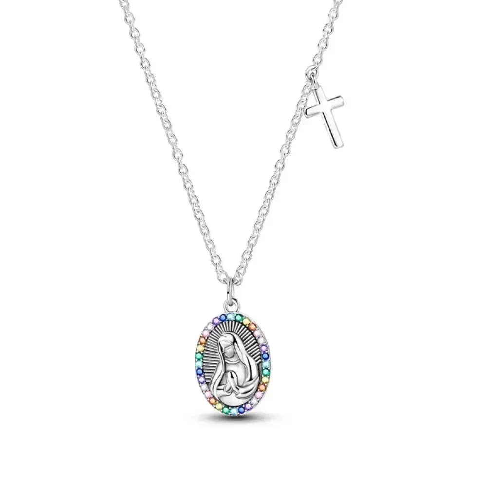 Radiate Timeless Elegance: Round CZ Pendant Necklace (925 Sterling Silver) Itz Luxury
