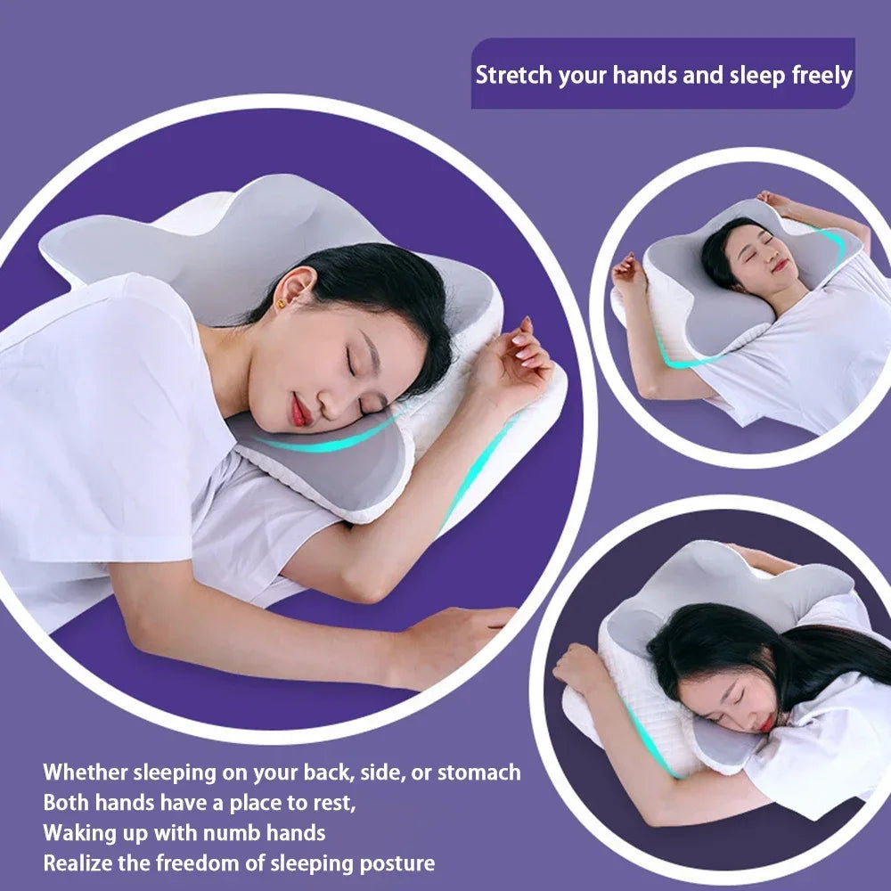 Memory Foam Pillow, Slow Rebound Neck Pillow, Pain Relief, Sleep Pillow Velora