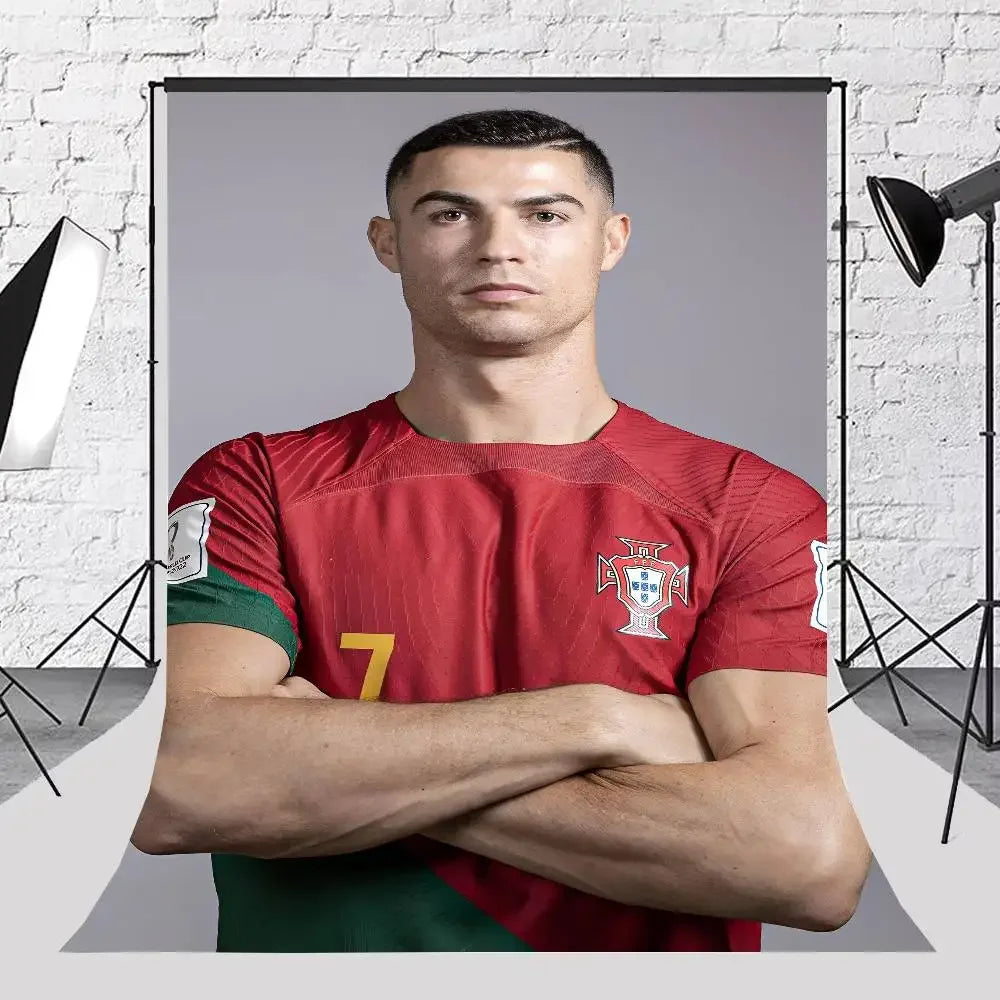 C-Cristiano R-Ronaldo Decoration Background Photography Party Bedroom Living Room Decoration Shooting Cloth Tapestry Flag Velora