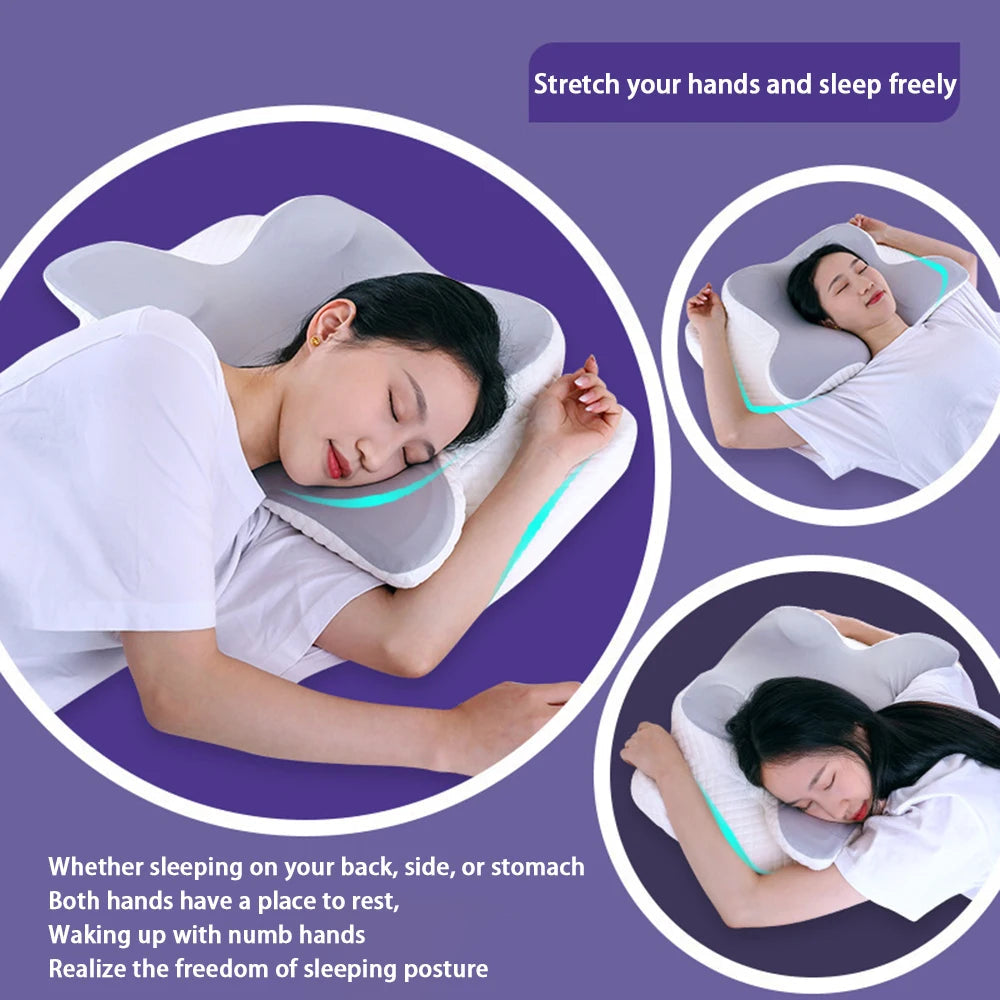 Memory Foam Pillow, Slow Rebound Neck Pillow, Pain Relief, Sleep Pillow Velora