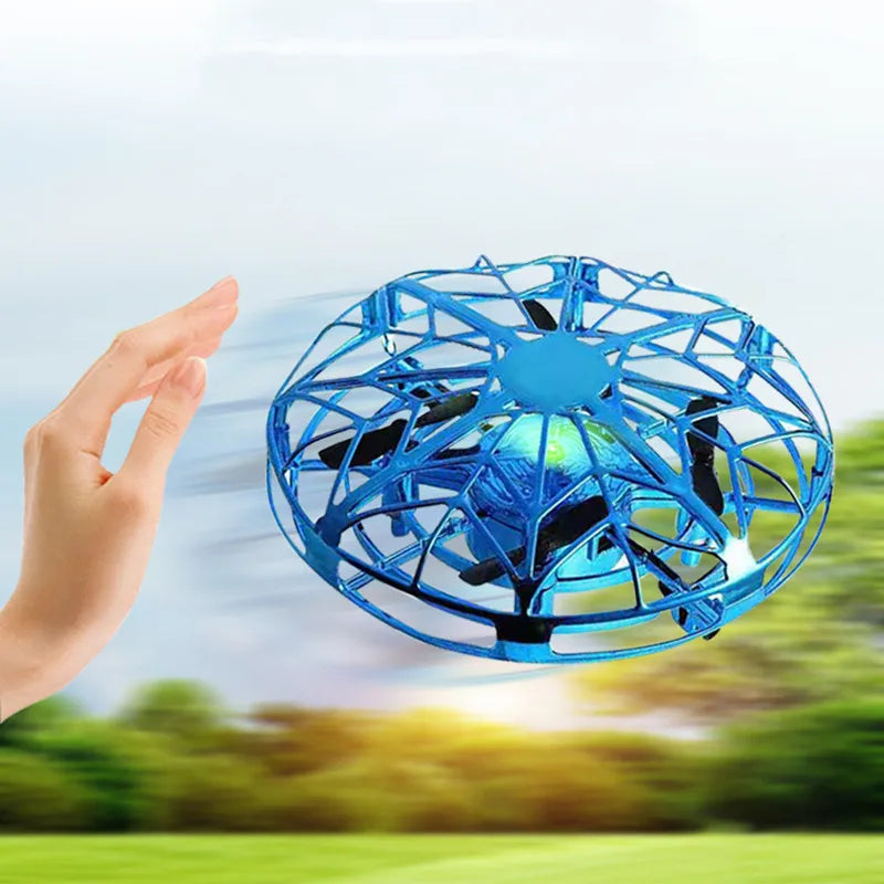 Rc Quadcopter Flying Helicopter Magic Hand UFO Ball Aircraft Sensing Mini Induction Drone Kids Electric Electronic Toy Velora
