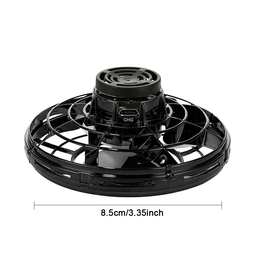 Helicopter Spinner Toy 360° Rotating Flying Fingertip Spinners 100mAh with LED Lights for Adult Kids Decompression Toy Velora