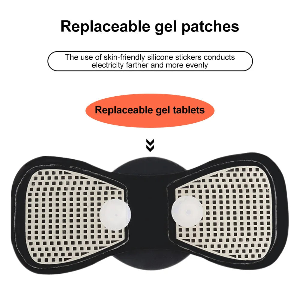 EMS Neck Massager Mini Cervical Back Muscle Pain Relief Patch Massageador Stimulator Mat Portable Leg Body Health Care Tool Velora