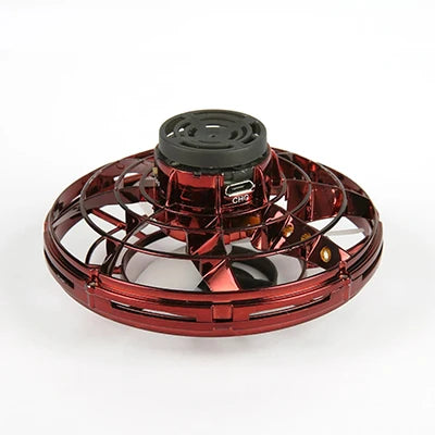 Mini Drone LED UFO Fingertip flying machine induction gyroscope Decompression adult children's toys Velora