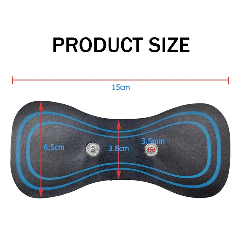 Tens Massager Electrode Pads For EMS Neck Massager Gel Patch Accessories Trainer Exerciser Replacement Muscle Stimulator Sticker Velora