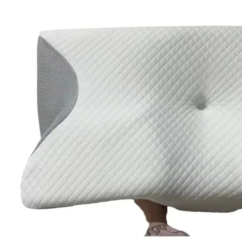 Sleep Memory Pillow Butterfly Memory Foam Neck Pillows Contoured Sleep For Neck Pain Relief Stomach Support Comfortable Pillow Velora