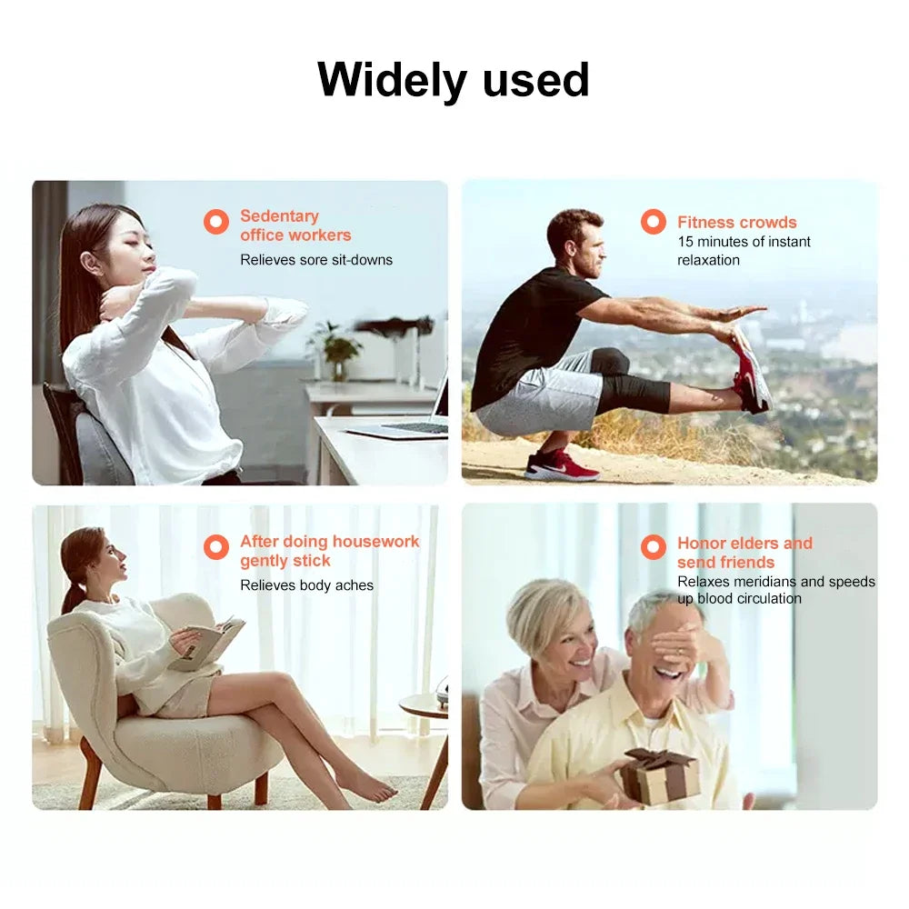 EMS Neck Massager Mini Cervical Back Muscle Pain Relief Patch Massageador Stimulator Mat Portable Leg Body Health Care Tool Velora