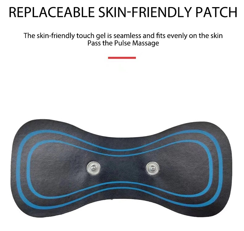 Tens Massager Electrode Pads For EMS Neck Massager Gel Patch Accessories Trainer Exerciser Replacement Muscle Stimulator Sticker Velora