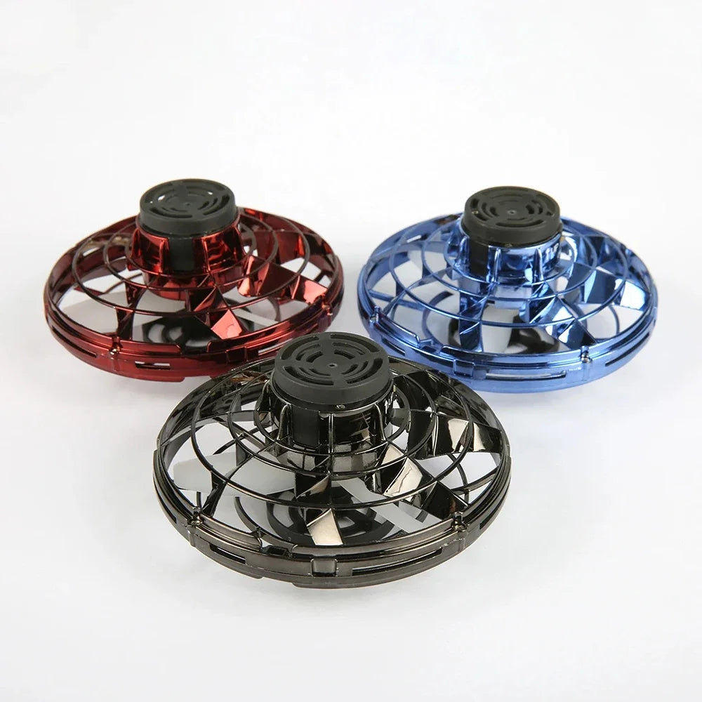 Mini Drone LED UFO Fingertip flying machine induction gyroscope Decompression adult children's toys Velora