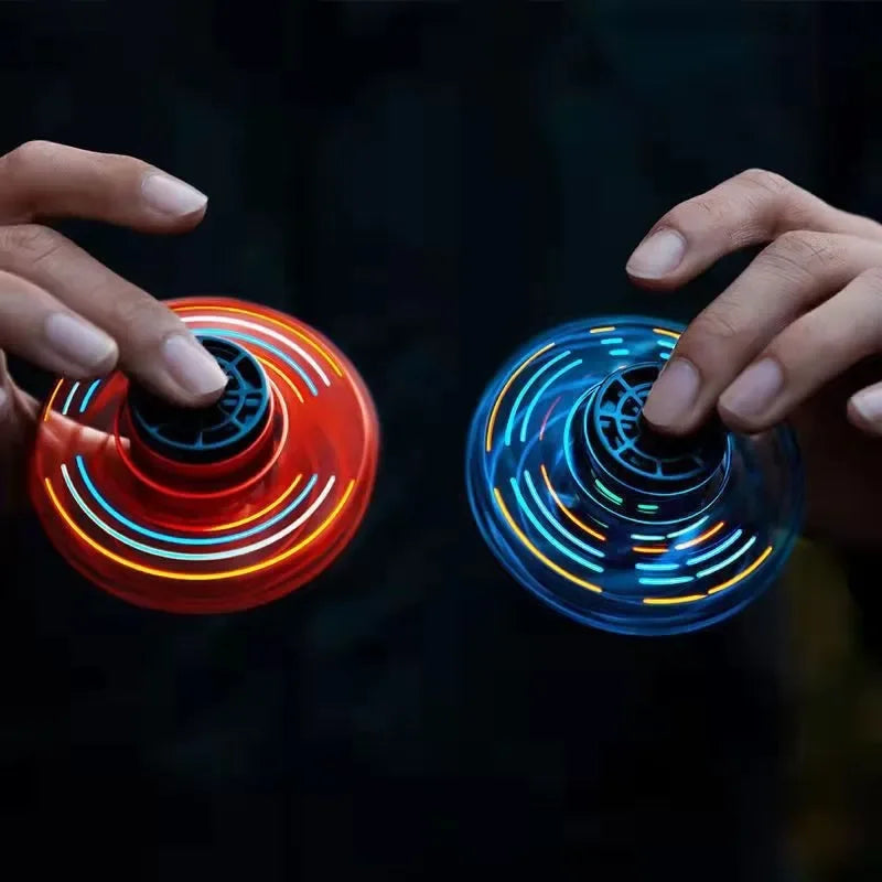 Mini Drone LED UFO Fingertip flying machine induction gyroscope Decompression adult children's toys Velora