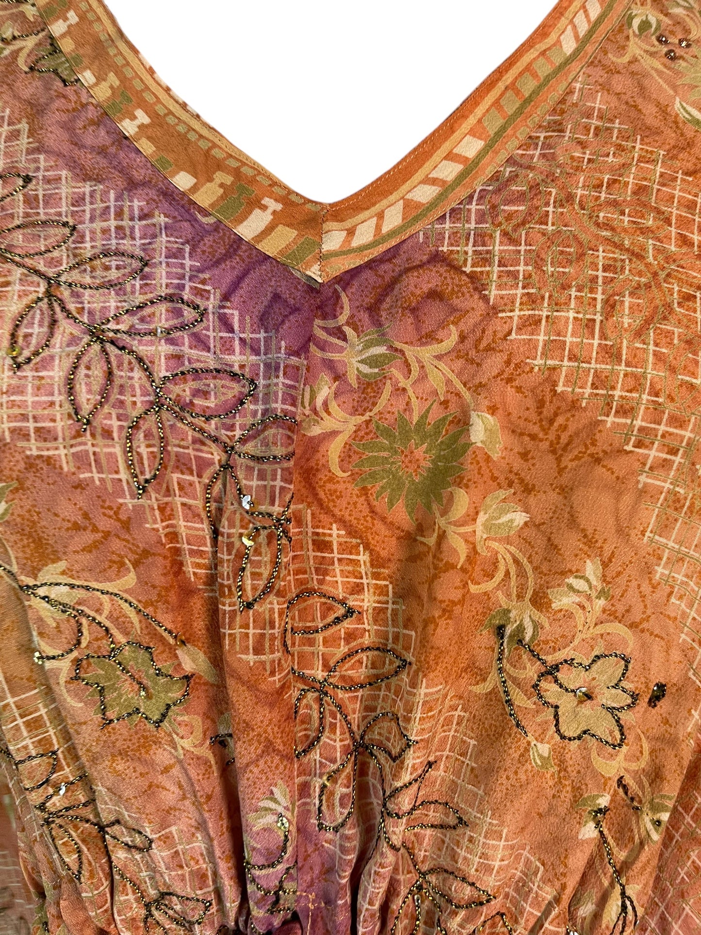 PRC6401 Avatar Pure Silk Maxi Kaftan - Velora