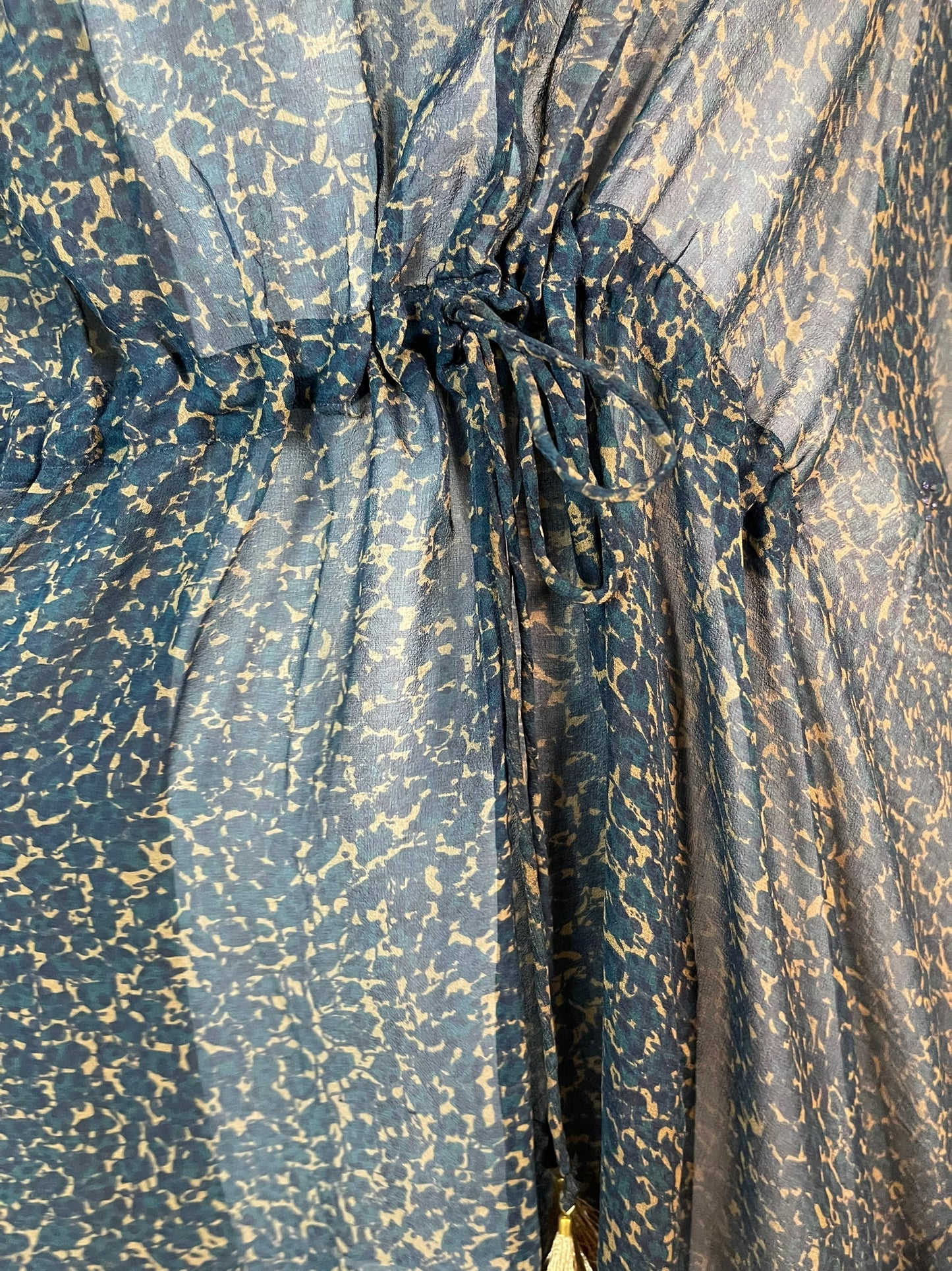 PRG6359 Sheer Avatar Pure Silk Maxi Kaftan - Velora