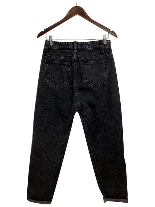 SHEIN Regular fit Straight-legged Jeans in Black - M - Velora