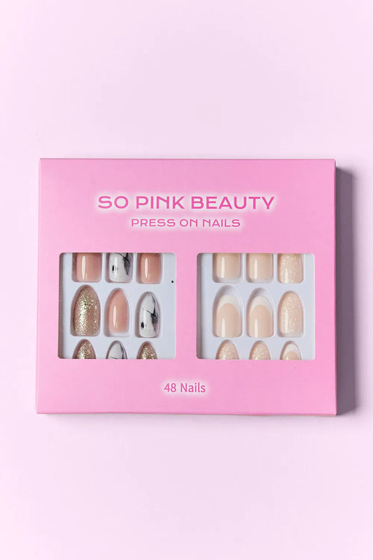 SO PINK BEAUTY Press On Nails 2 Packs - Velora Luxury Fashion