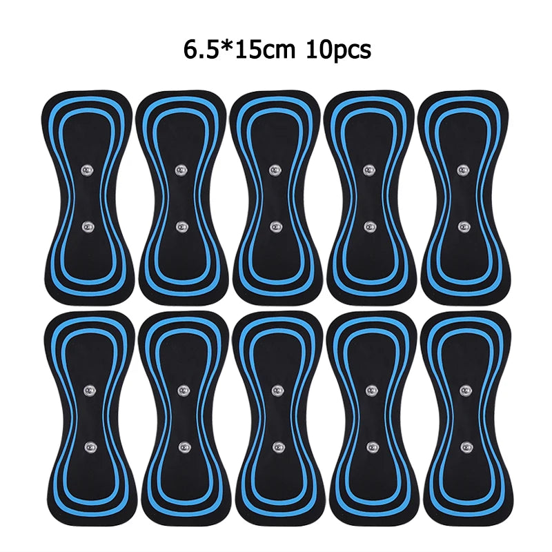 Tens Massager Electrode Pads For EMS Neck Massager Gel Patch Accessories Trainer Exerciser Replacement Muscle Stimulator Sticker Velora