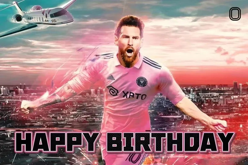 Soccer Club Stars AMessi Birthday Decor Football Disposable Tableware Set Tablecloth Balloons Plate Boy Girl Kids Party Supplies - Velora