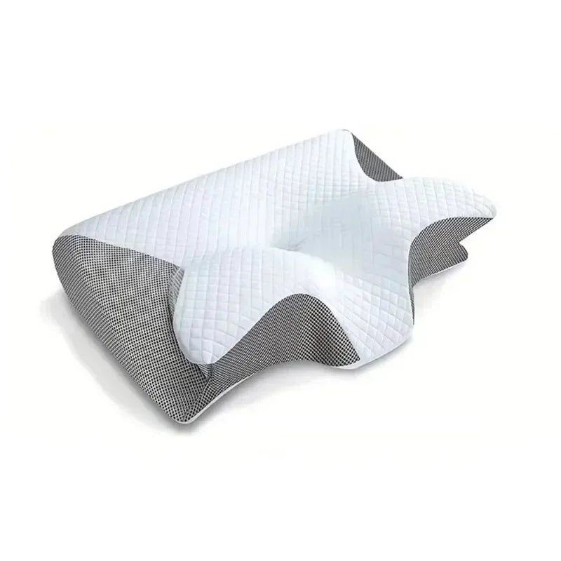 Releep Cervical Neck Pillow Neck Pain Relief Adjustable Contour Pillow for Sleeping Ergonomic Memory Foam Pillow Side Sleeper Velora