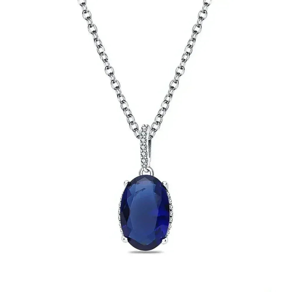 Radiate Timeless Elegance: Round CZ Pendant Necklace (925 Sterling Silver) Itz Luxury