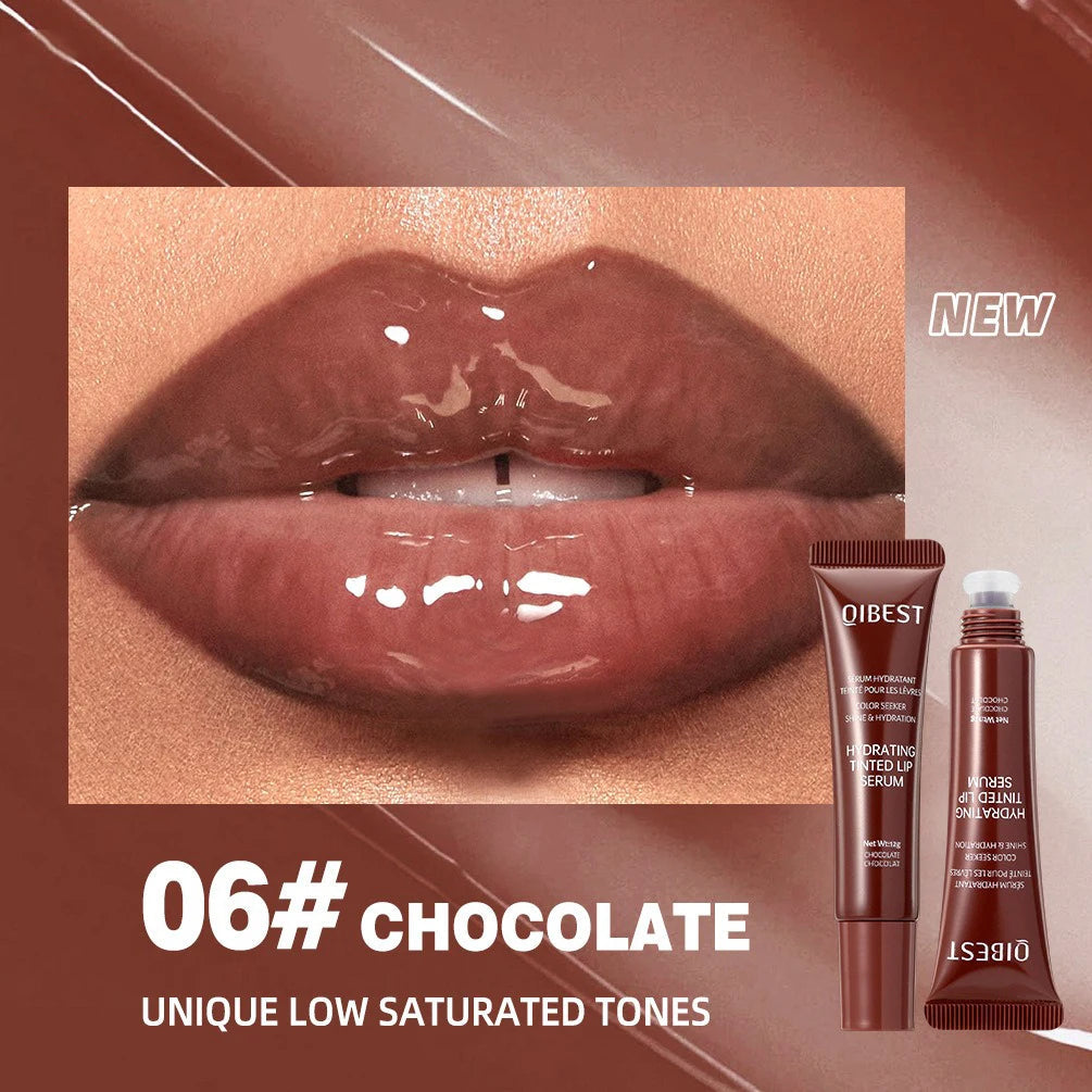 Crystal Dark Brown Mirror Water Lip Gloss Nude Lip Glaze Transparent Glass Oil Waterproof Liquid Lipstick Clear Tint Makeup Velora