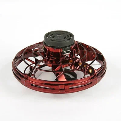 Mini Drone LED UFO Fingertip flying machine induction gyroscope Decompression adult children's toys Velora