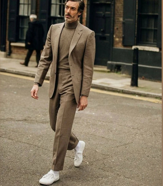Suits for Men Slim Fit 3 Pieces Male Suit Jacket Vest with Pants Wedding Tuxedo - Velora